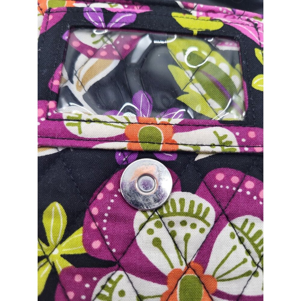 Vera Bradley Mini Hipster Pirouette Pink Crossbody Purse Bag Floral Quilted - Picture 6 of 9